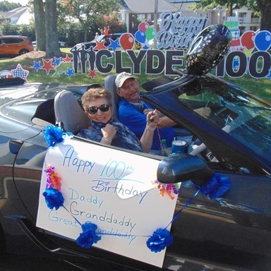 Parade for Clyde McDowell's 100th birthday.jpg